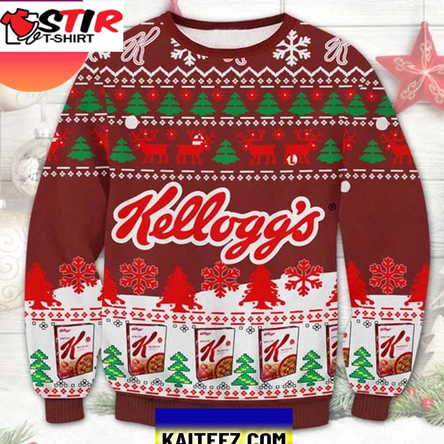 Kellogg Company 3D Christmas Ugly Sweater