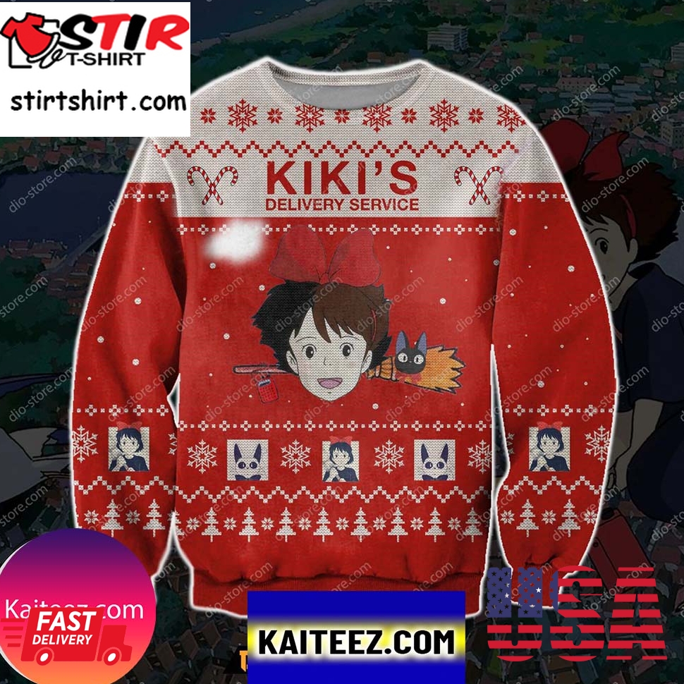 Kiki_S Delivery Service 3D Print Christmas Ugly Sweater