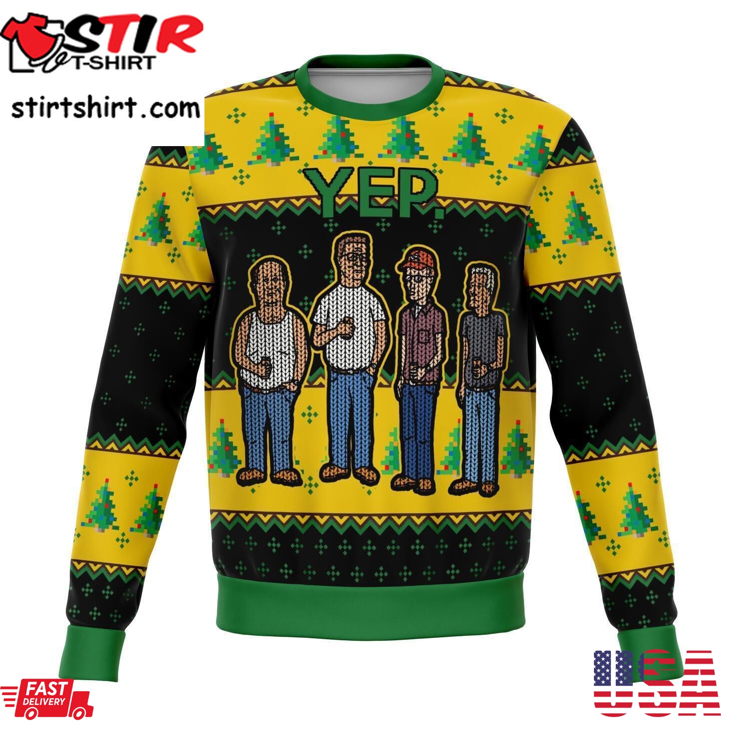 King Of The Hill Yep Ugly Sweater
