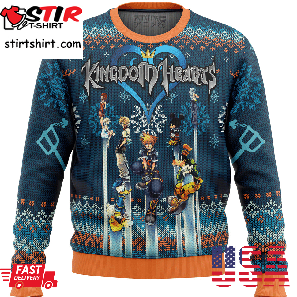 Kingdom Hearts 2 Ugly Sweater Gifts, Kingdom Hearts Gift Fan Ugly Sweaterpng