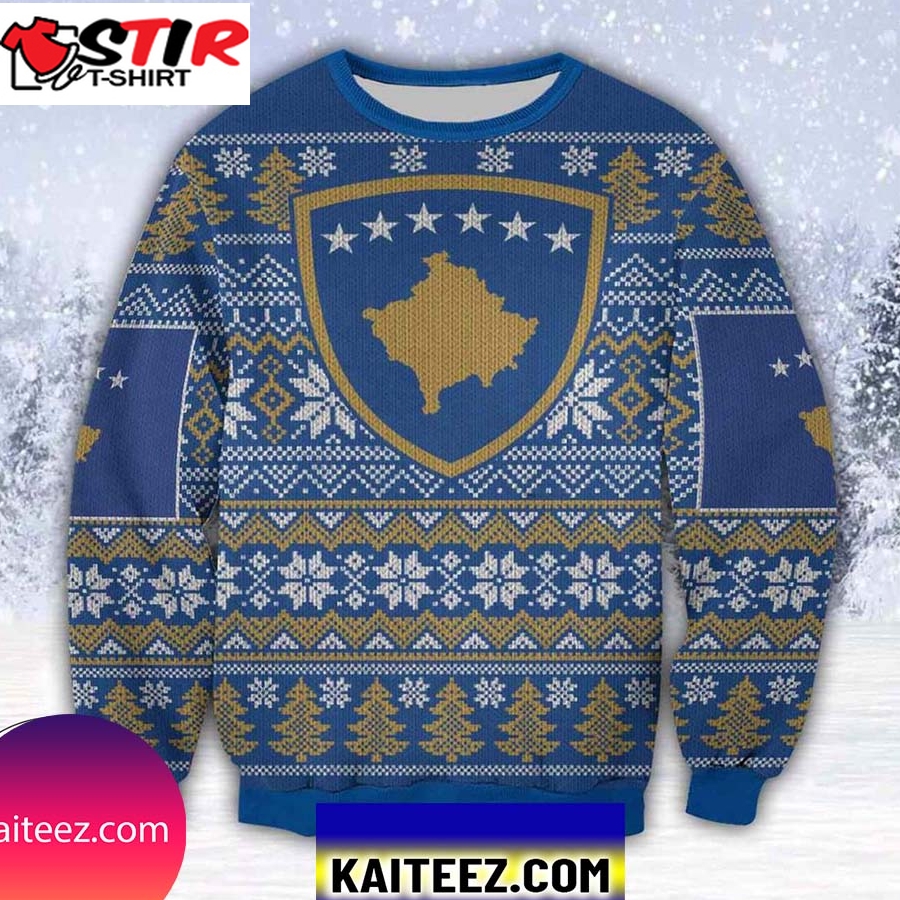 Kosovo 3D All Over Print Christmas Ugly Sweater