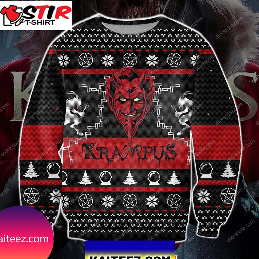 Krampus Horror Movie 3D Print Christmas Ugly Sweater