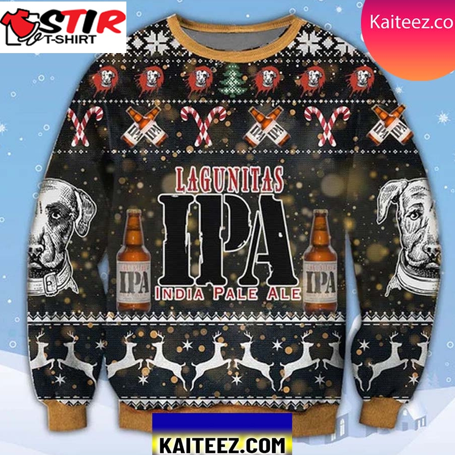 Lagunitas Ipa India Pale Ale 3D Christmas Ugly Sweater