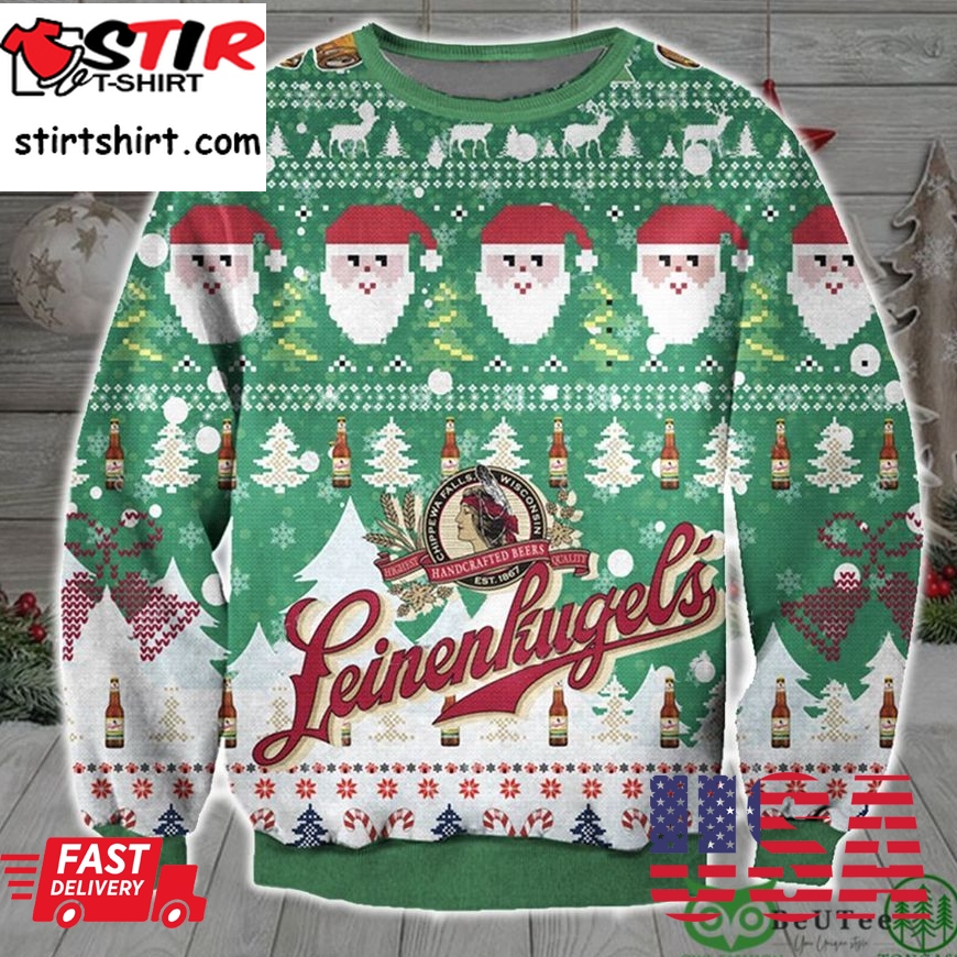 Leinenkugels Ugly Christmas Sweater Holiday Drinking Gift