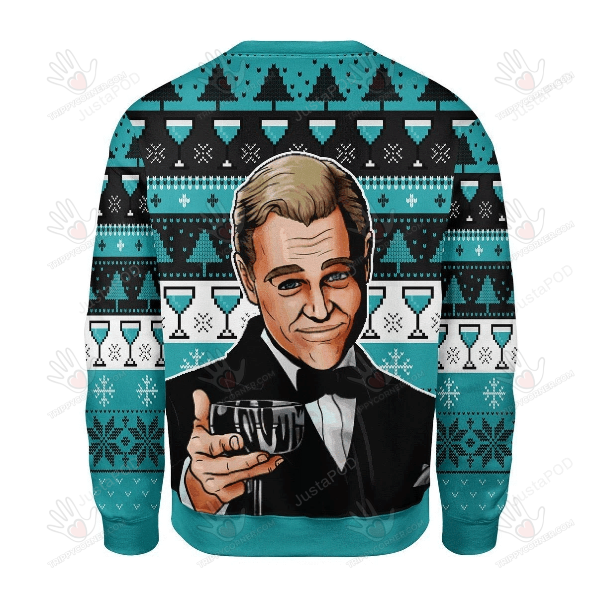 Leo Wine Glass Meme Ugly Christmas Sweater, All Over Print Ugly Sweater Christmas Gift   33