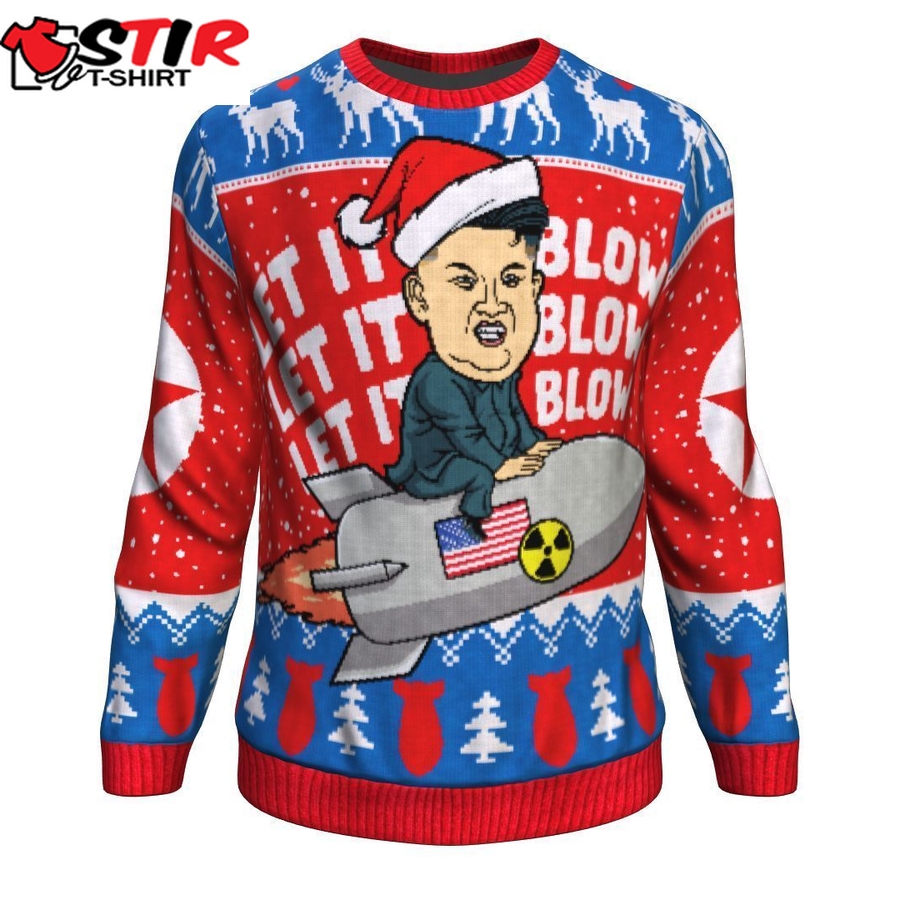 Let It Blow Ugly Christmas Crewneck Sweater