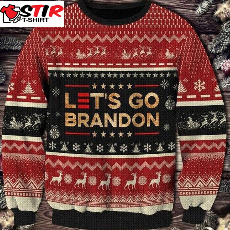 LetS Go Brandon Fjb Ugly Christmas Sweater All Over Print