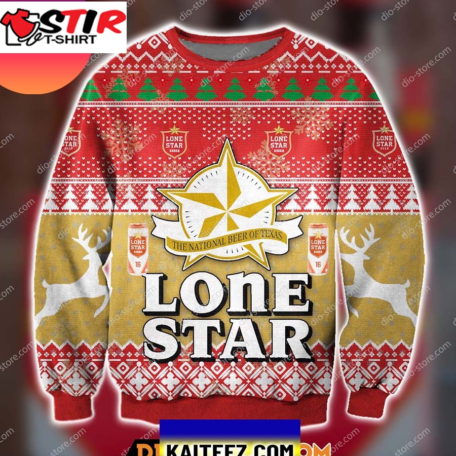 Lonestar Beer Knitting Pattern Christmas Ugly Sweater