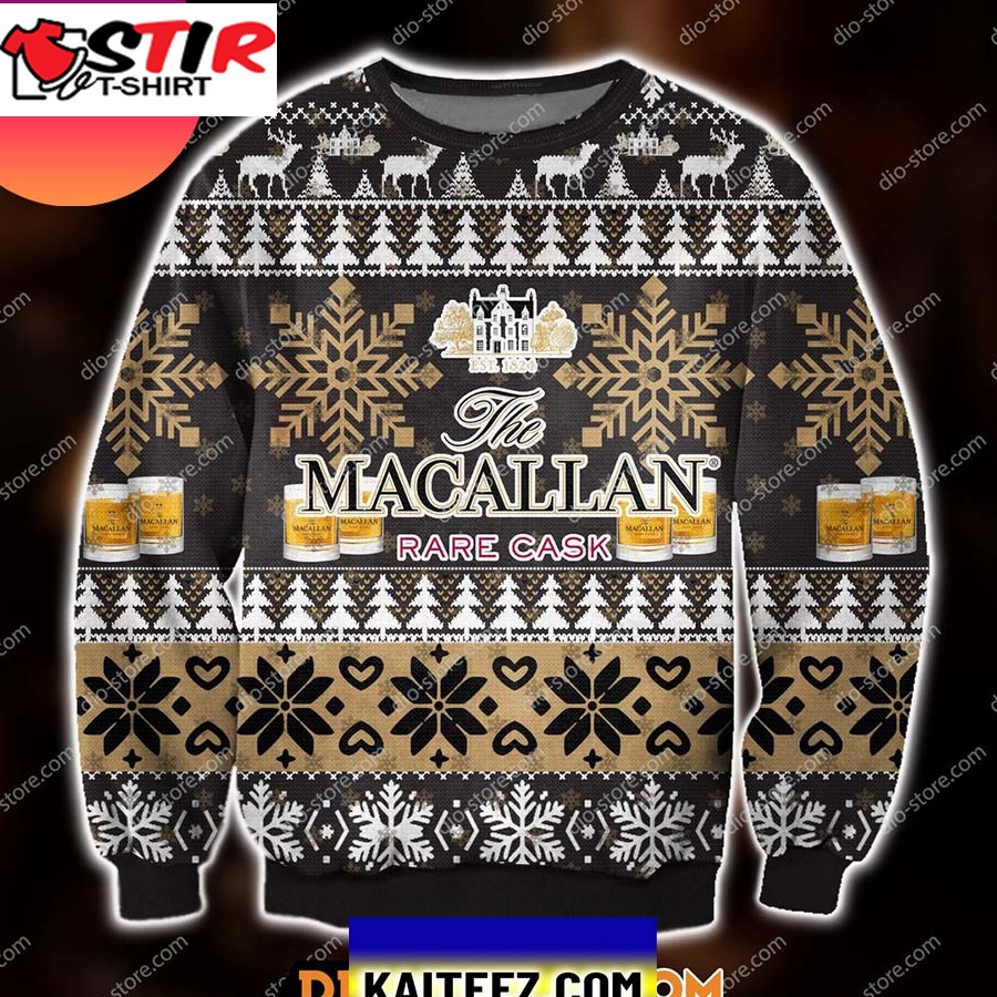 Macallan Rare Cask Knitting Pattern Christmas Ugly Sweater