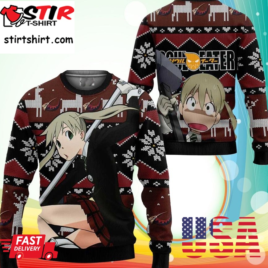 Maka Albarn Ugly Christmas Sweater Anime Soul Eater Xmas Gifts