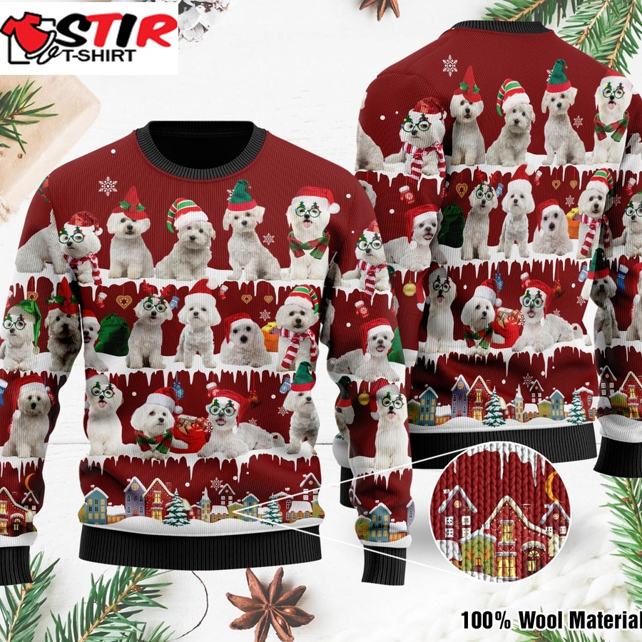 Maltese Ugly Christmas Sweater For Maltese Lovers On National Ugly Sweater Day And Christmas Time   973