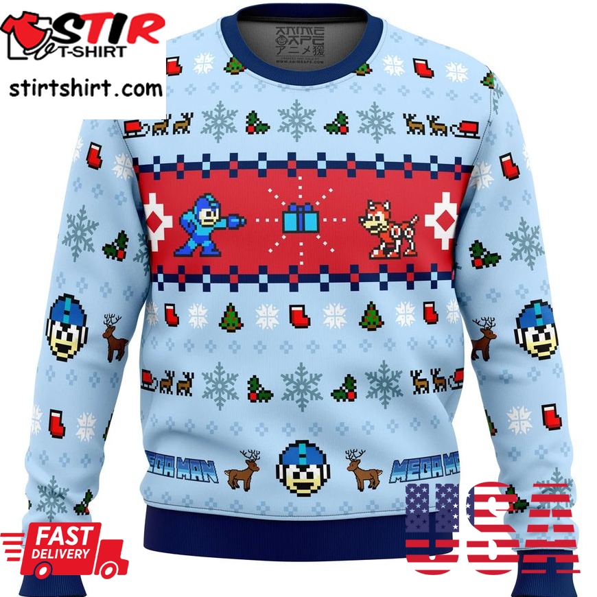 Mega Man Mega Holiday Ugly Sweater