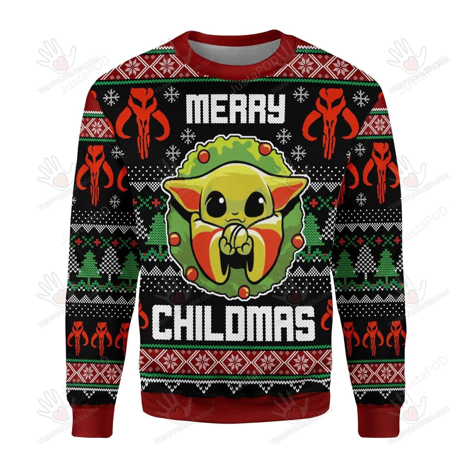 Merry Chilma Ugly Christmas Sweater, All Over Print Sweatshirt, Ugly Ugly Sweater Christmas Gift