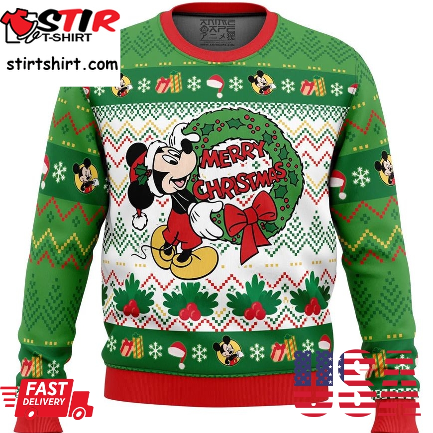 Merry Christmas Mickey Mouse Disney Ugly Sweater