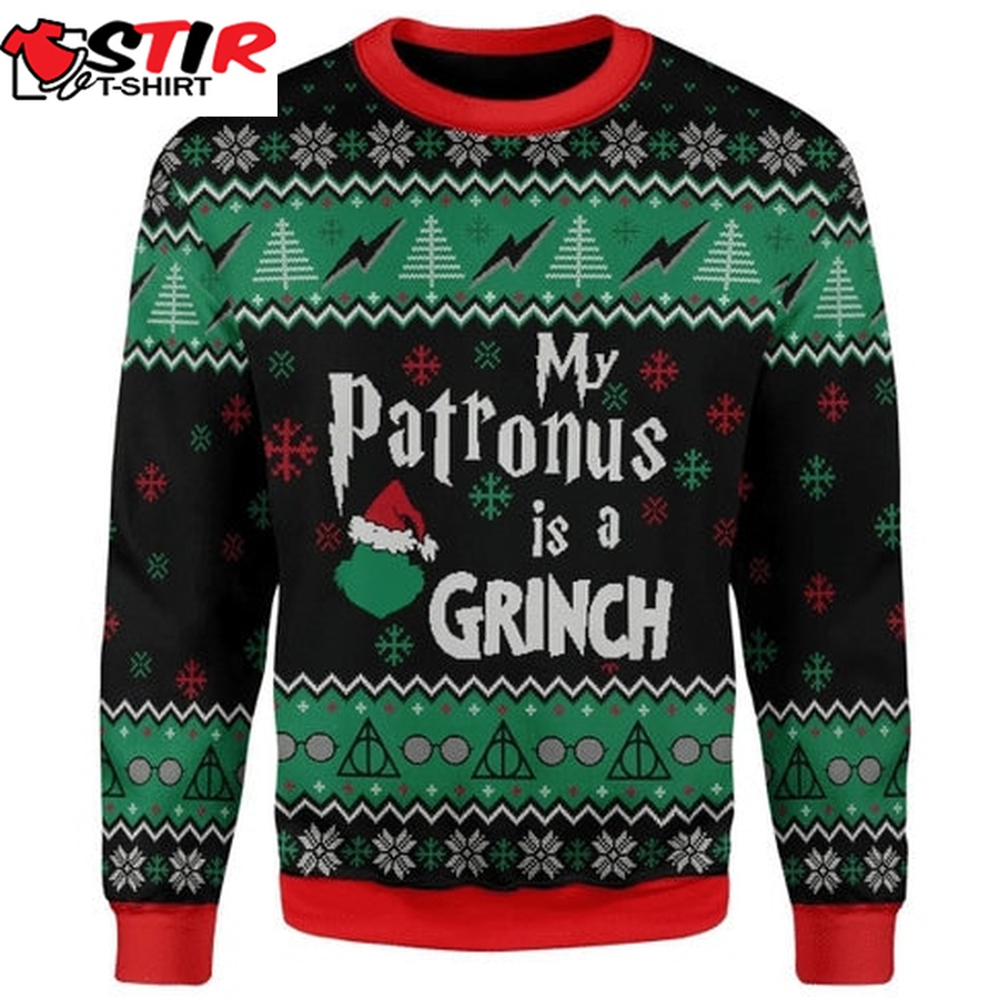 Merry Christmas My Patronus Is A Grinch Ugly Sweater Sweatshirt