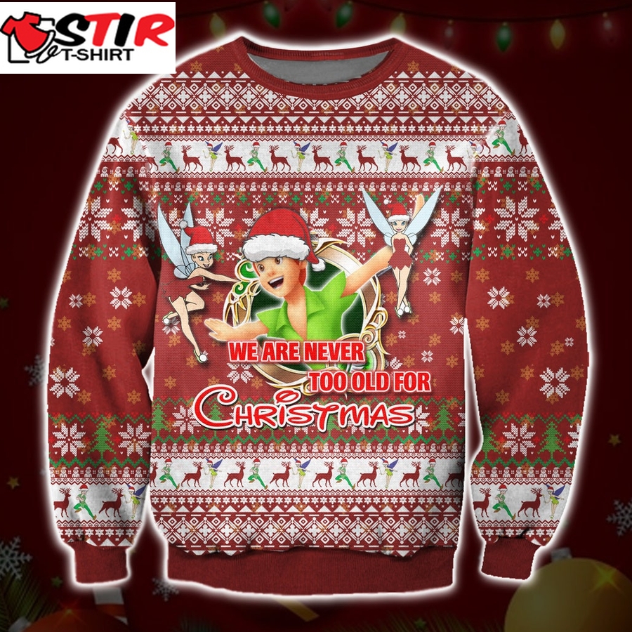 Merry Christmas Peter Pan Ugly Sweatshirt, Christmas Ugly Sweater