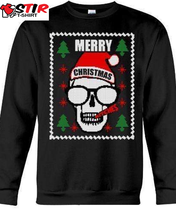 Merry Christmas Ugly Skull   Unisex   Sizes Small To 5Xl Ugly Christmas Sweater