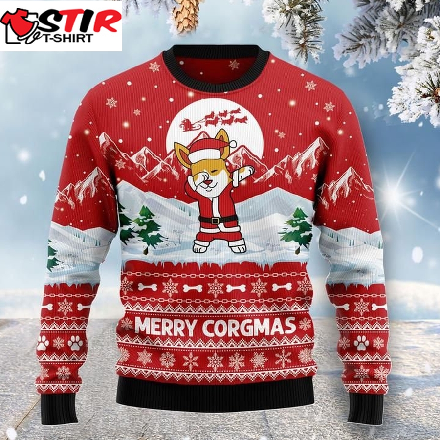 Merry Corgmas Corgi Santa Ugly Xmas Christmas Sweaters