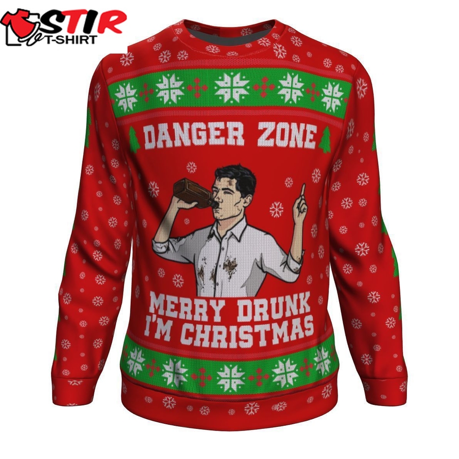 Merry Drunk I&8217;M Christmas Sterling Archer Ugly Sweater