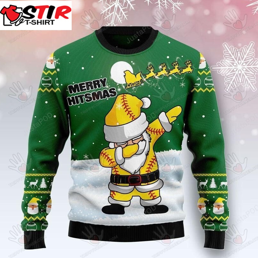 Merry Hitsmas Santa Ugly Christmas Sweater, All Over Print Sweatshirt, Ugly Sweater Christmas Gift