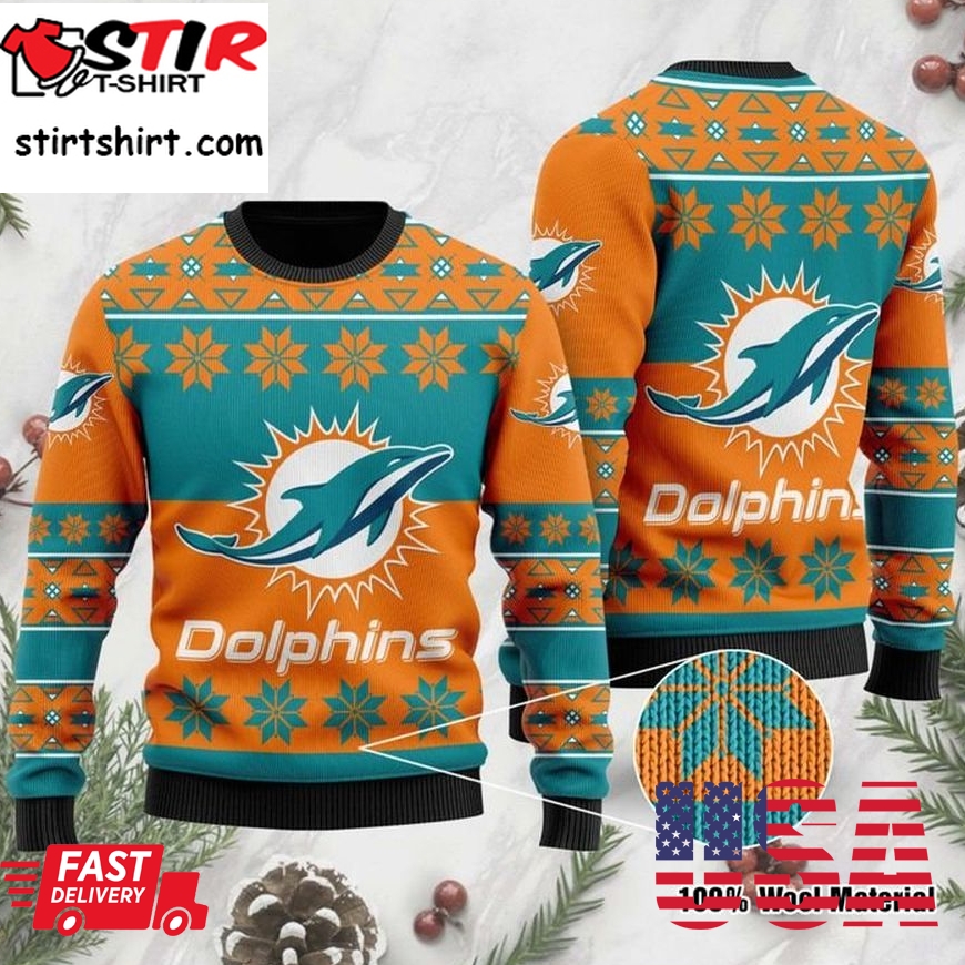 Miami Dolphins Sweater Ugly Christmas Sweater