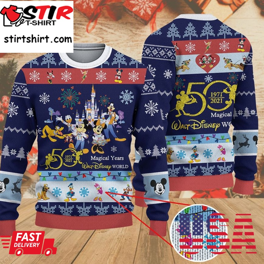 Mickey Mouse Clubhouse Magical Years Walt Disney Christmas Sweater