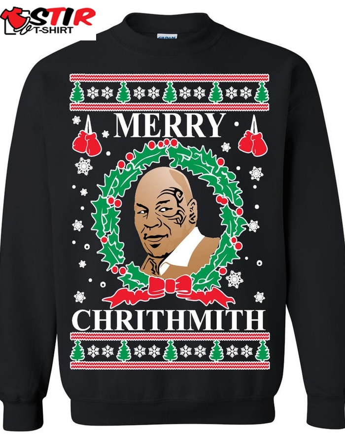 Mike Tyson Merry Chrithmith Merry Christmas Ugly Sweatshirt, Christmas Ugly Sweater   582