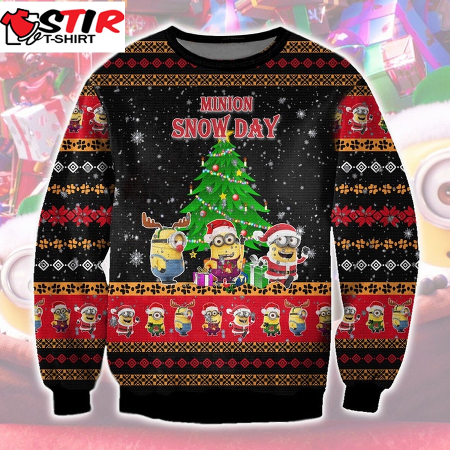 Minions Ugly Sweatshirt, Christmas Ugly Sweater   1145