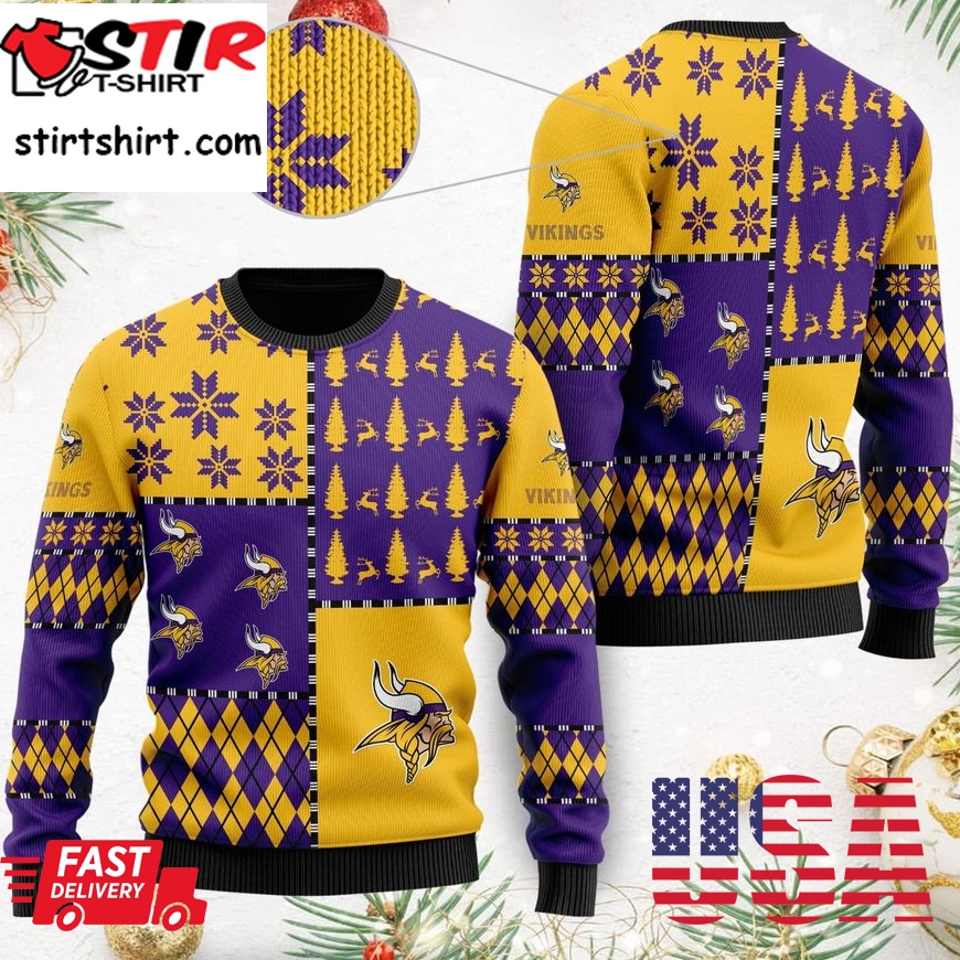 Minnesota Vikings Ugly Christmas Sweaters Best Christmas Gift For Vikings Fans, Ugly Sweater, Christmas Sweaters, Hoodie, Sweatshirt, Sweater