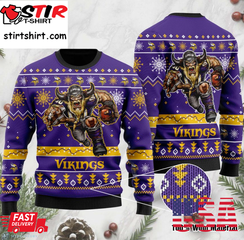 Minnesota Vikings Ugly Sweater Sweatshirtpng