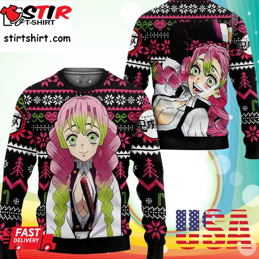 Chibi Christmas Haganezuka Hotaru Demon Slayer Ugly Christmas Sweater