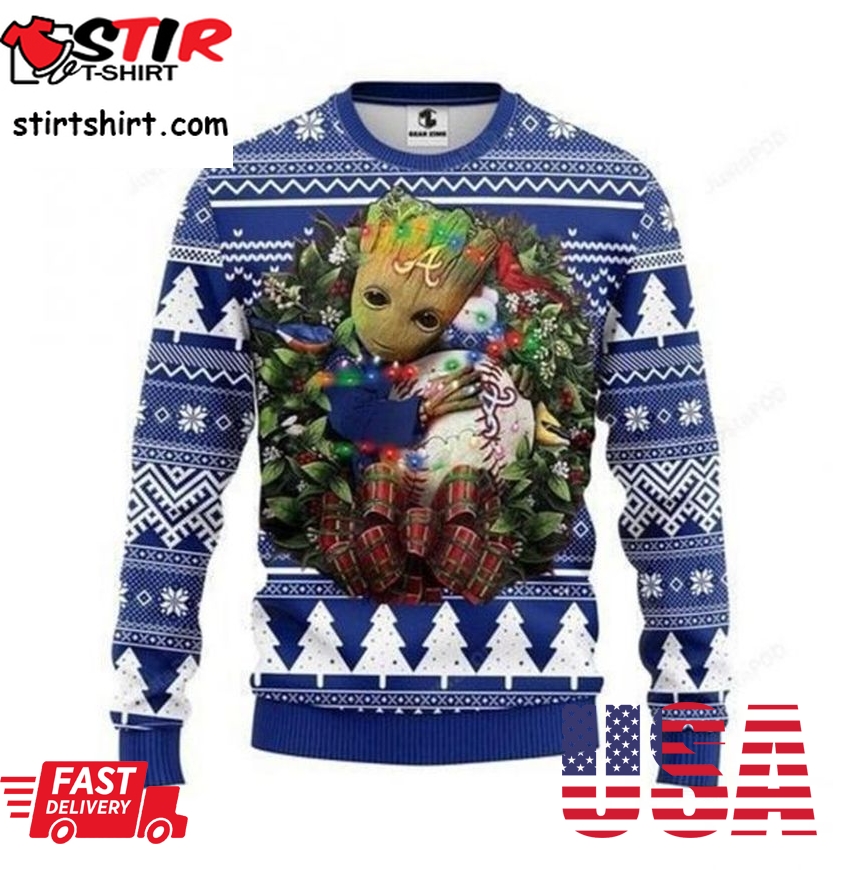 Mlb Atlanta Braves Grateful Dead Ugly Christmas Sweater