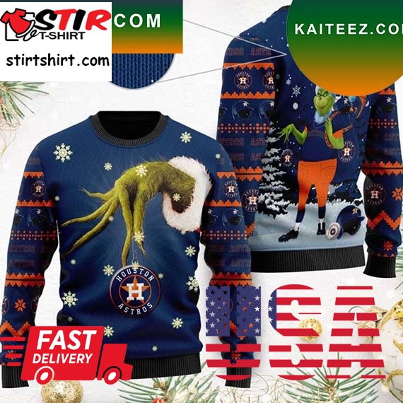 Mlb Houston Astros Grinch Christmas Ugly Sweater