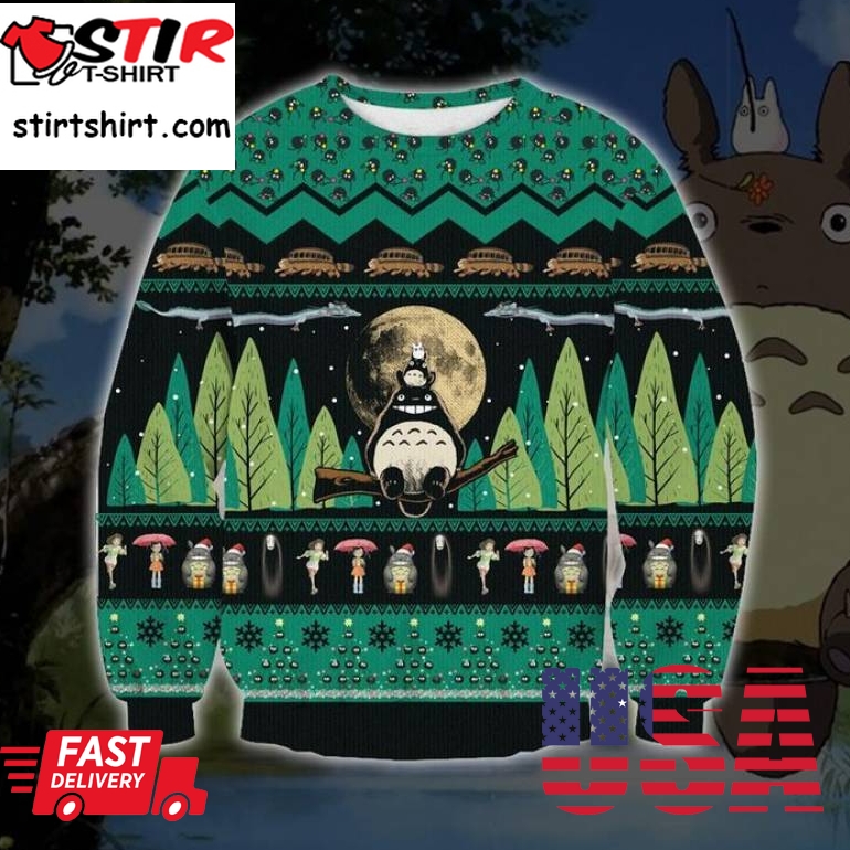 My Neighbor Totoro 3D Print Christmas Sweatshirt