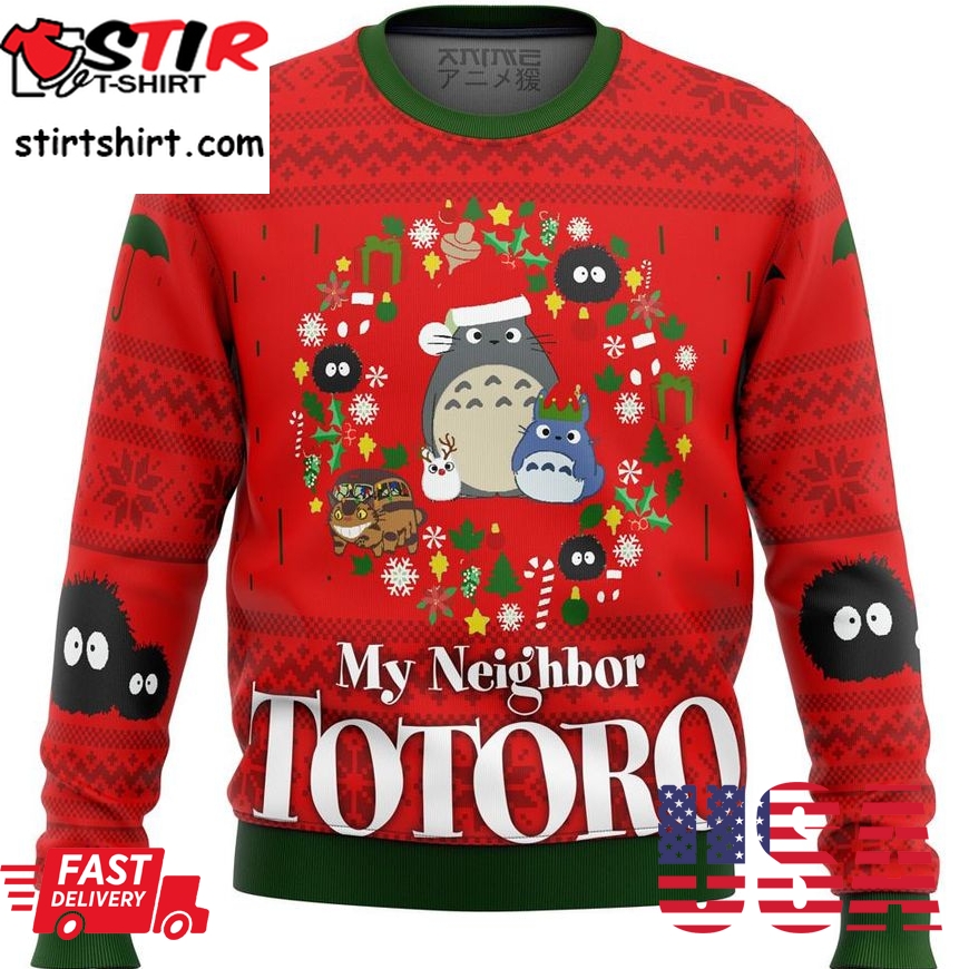 My Neighbor Totoro Christmas Premium Ugly Christmas Sweater