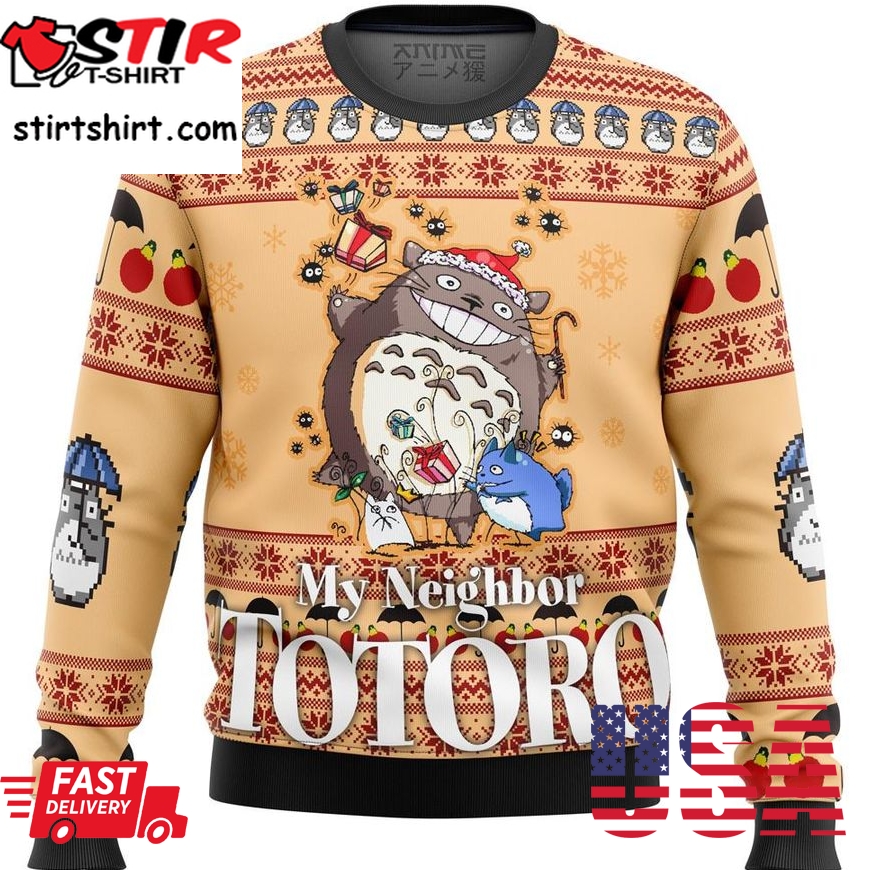 My Neighbor Totoro Friends Premium Ugly Christmas Sweater