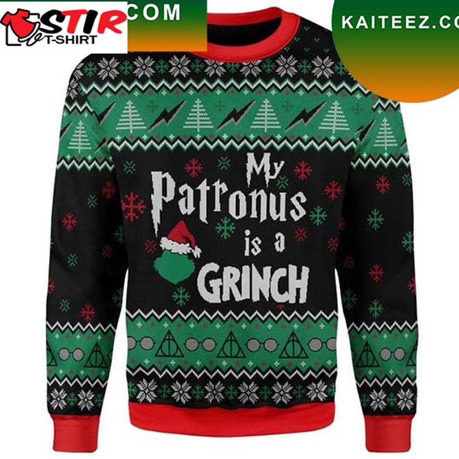 My Patronus Is A  Christmas Grinch Christmas Ugly Sweater