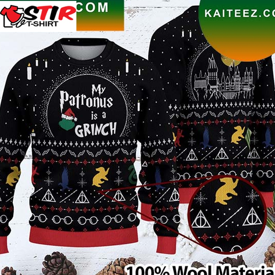 My Patronus Is A Grinch Christmas Ugly Sweater