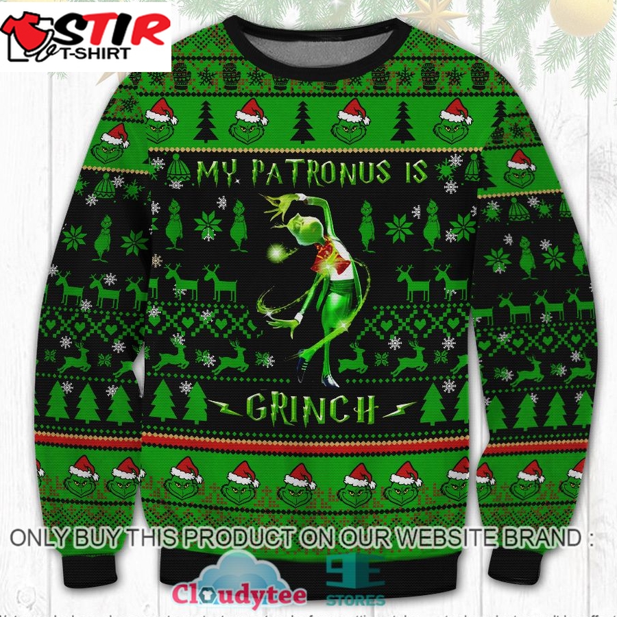 My Patronus Is Grinch Christmas Ugly Sweater &8211; Limited Edition