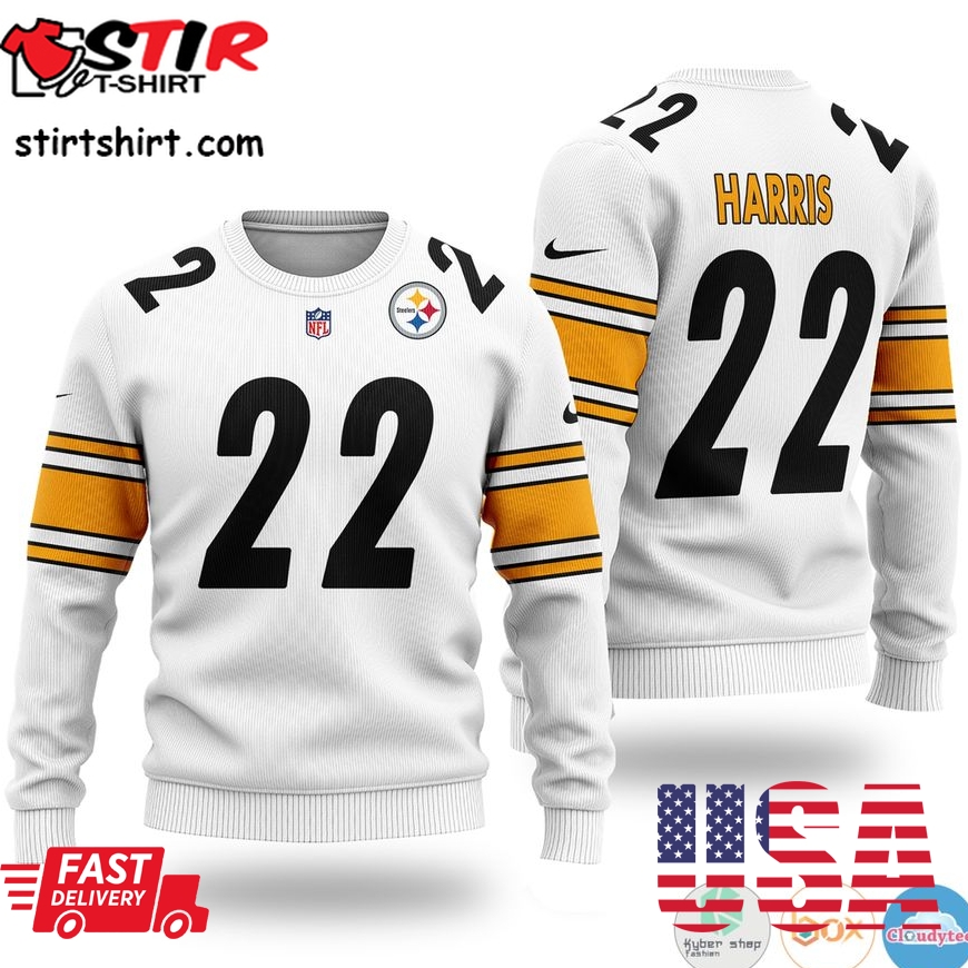 Najee Harris 22 Pittsburgh Steelers Nfl Ugly Christmas Sweater