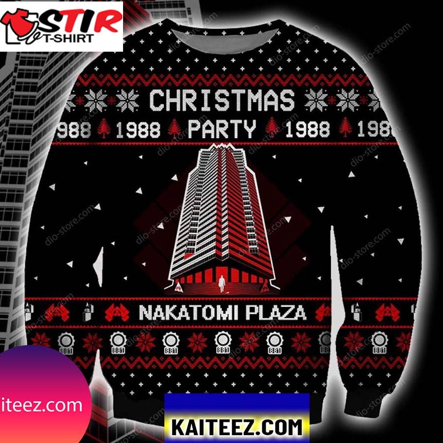 Nakatomi Plaza Knitting Pattern 3D Print Christmas Ugly Sweater