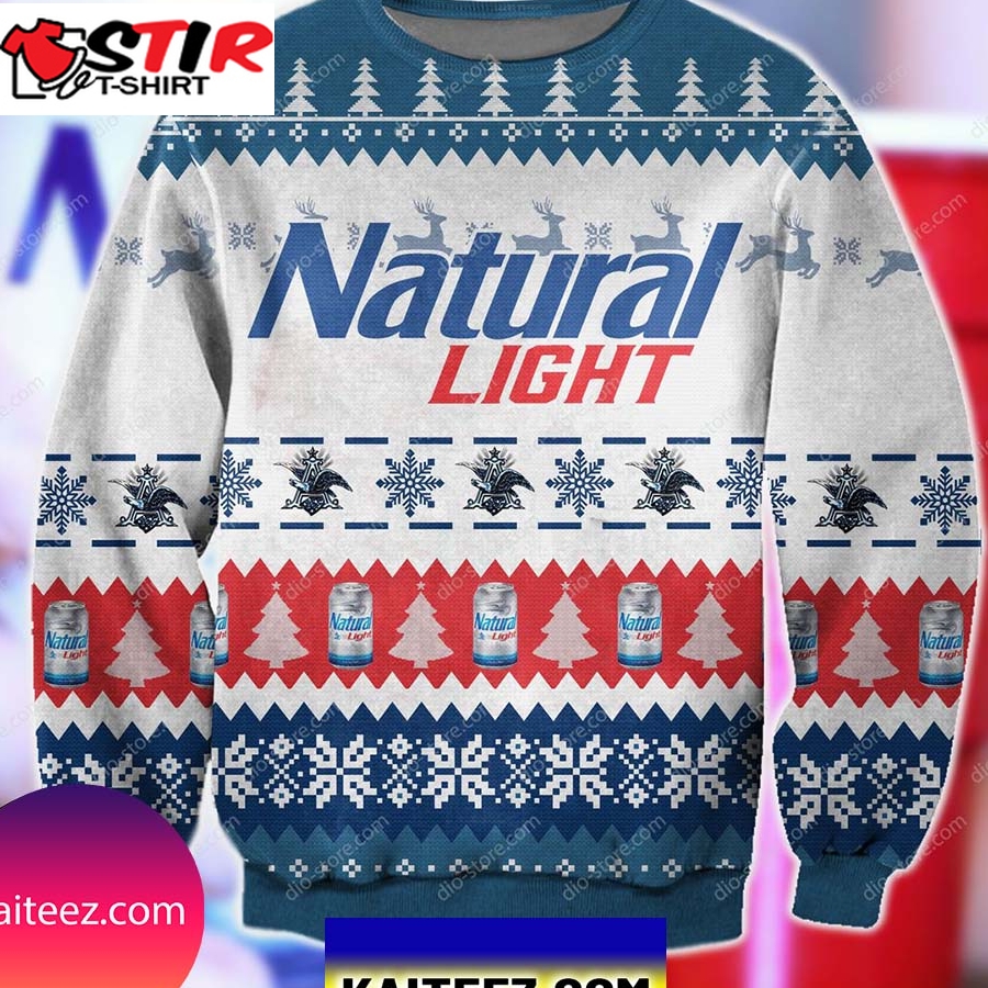 Natural Light Knitting Pattern 3D All Over Print Christmas Ugly Sweater