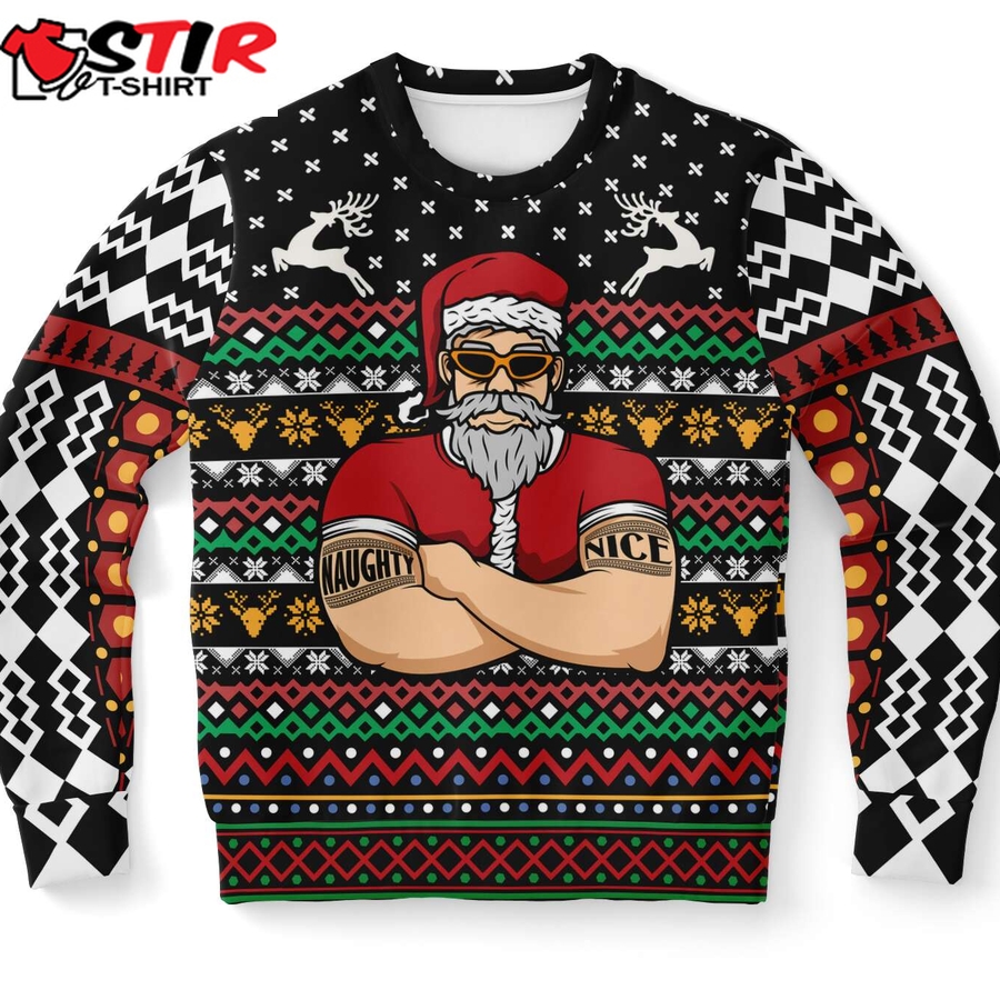 Naughty Or Nice Santa Bouncer Ugly Christmas Sweater