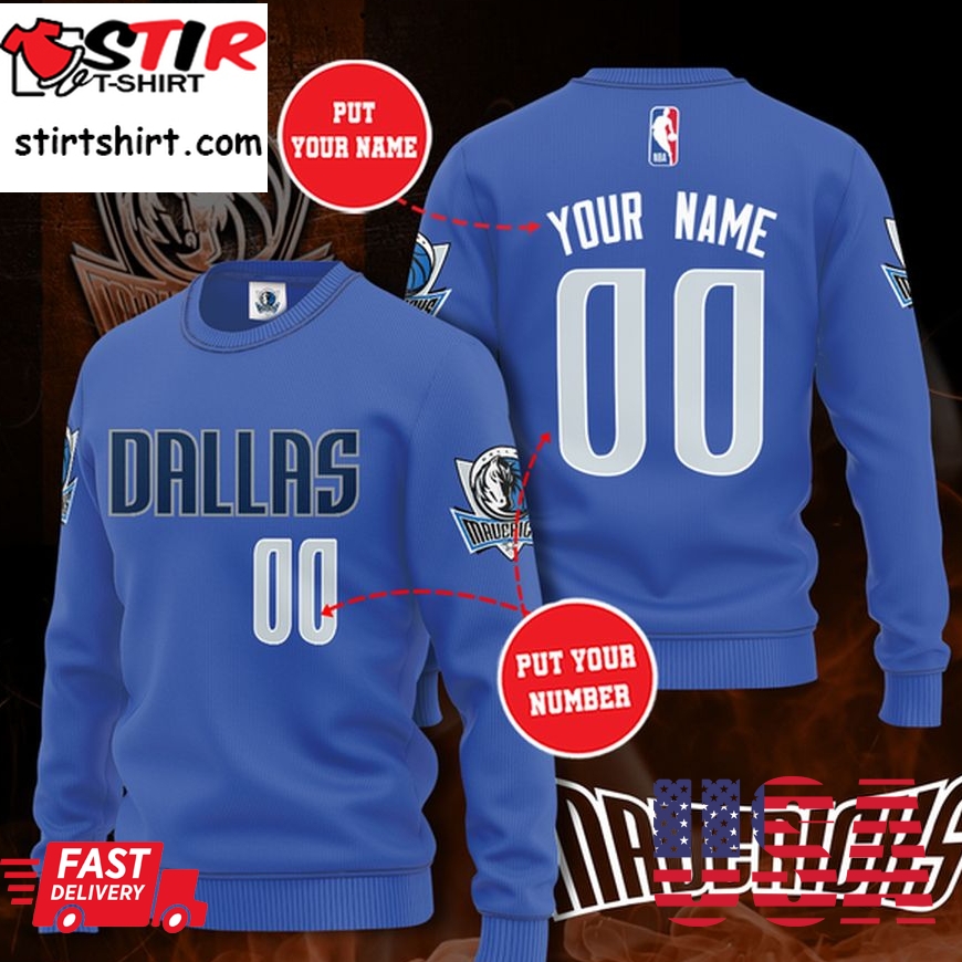 Nba Dallas Mavericks Personalized All Over Print Sweater