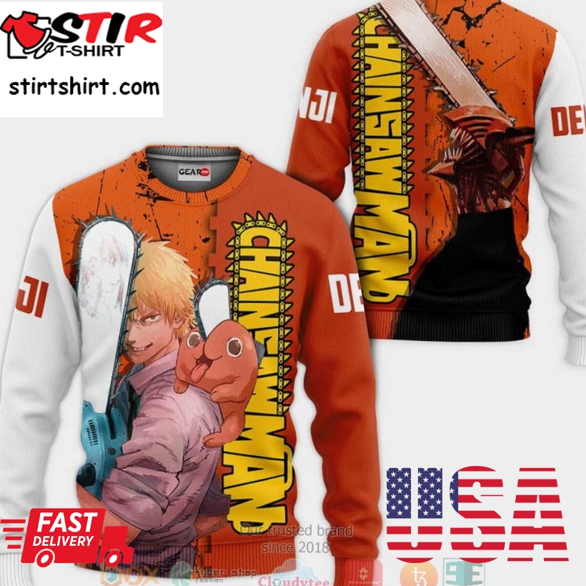New Denji Chainsaw Man Anime Full Printed 3D Sweater