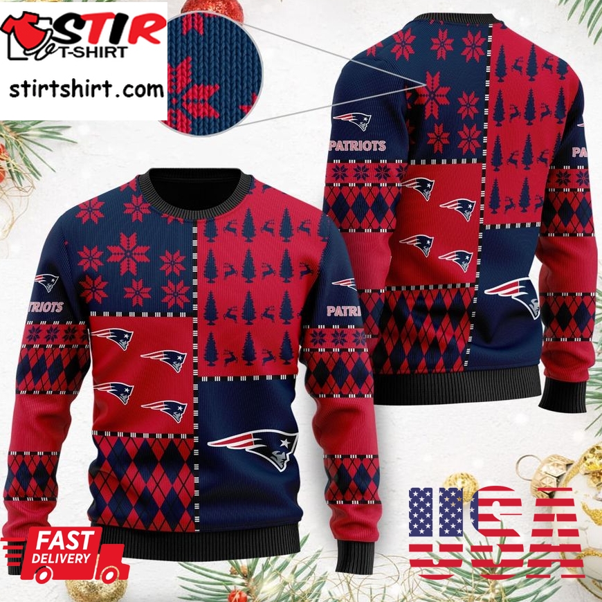 New England Patriots Ugly Christmas Sweaters Best Christmas Gift For Patriots Fans, Ugly Sweater, Christmas Sweaters, Hoodie, Sweatshirt, Sweater
