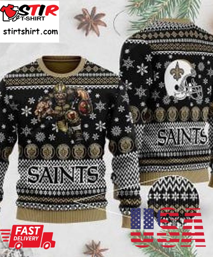 New Orleans Saints Nfl Ugly Christmas Sweater All Over Print