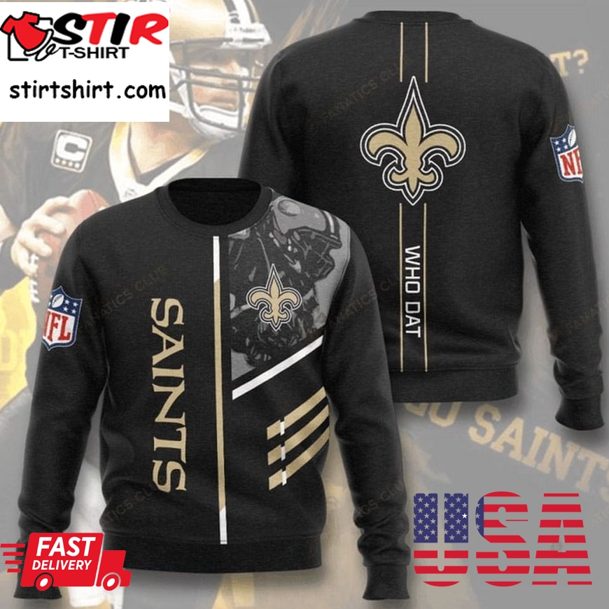 New Orleans Saints Who Dat Full Printed Sweater