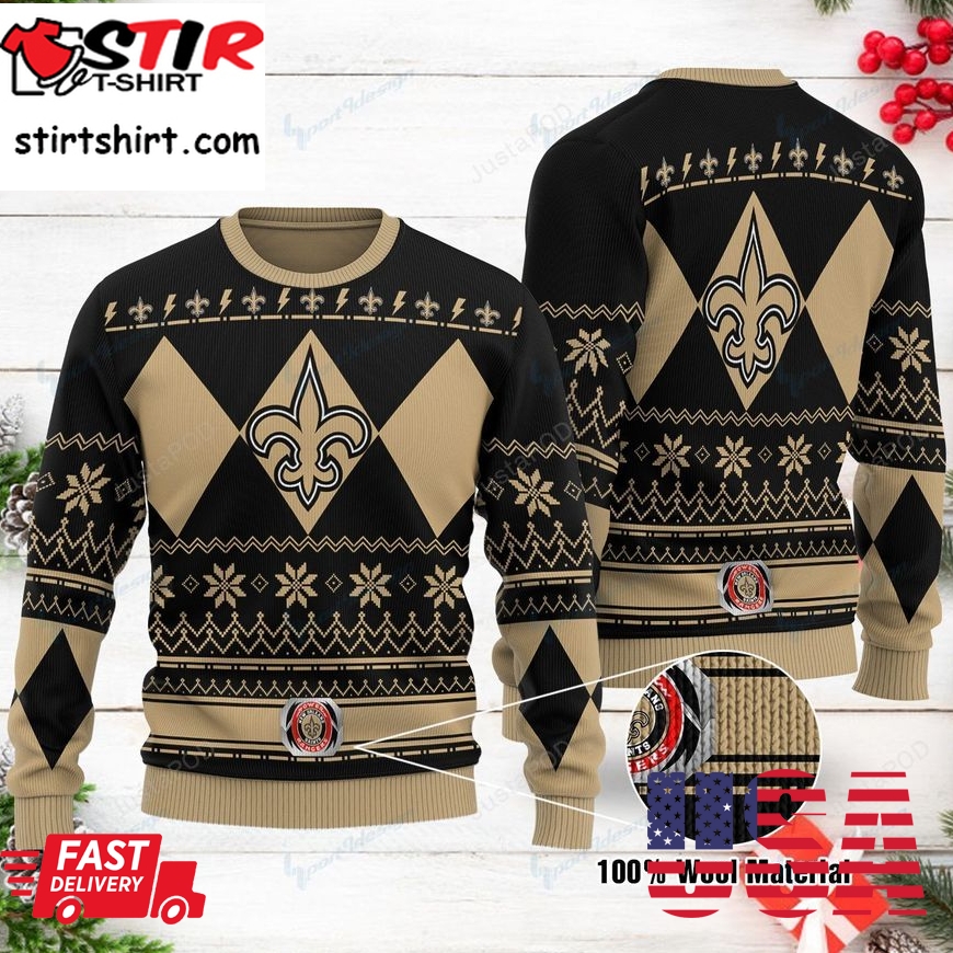 New Orleans Saints Woolen Ugly Christmas Sweater, All Over Print Sweatshirt, Ugly Sweater, Christmas Sweaters, Hoodie, Sweater