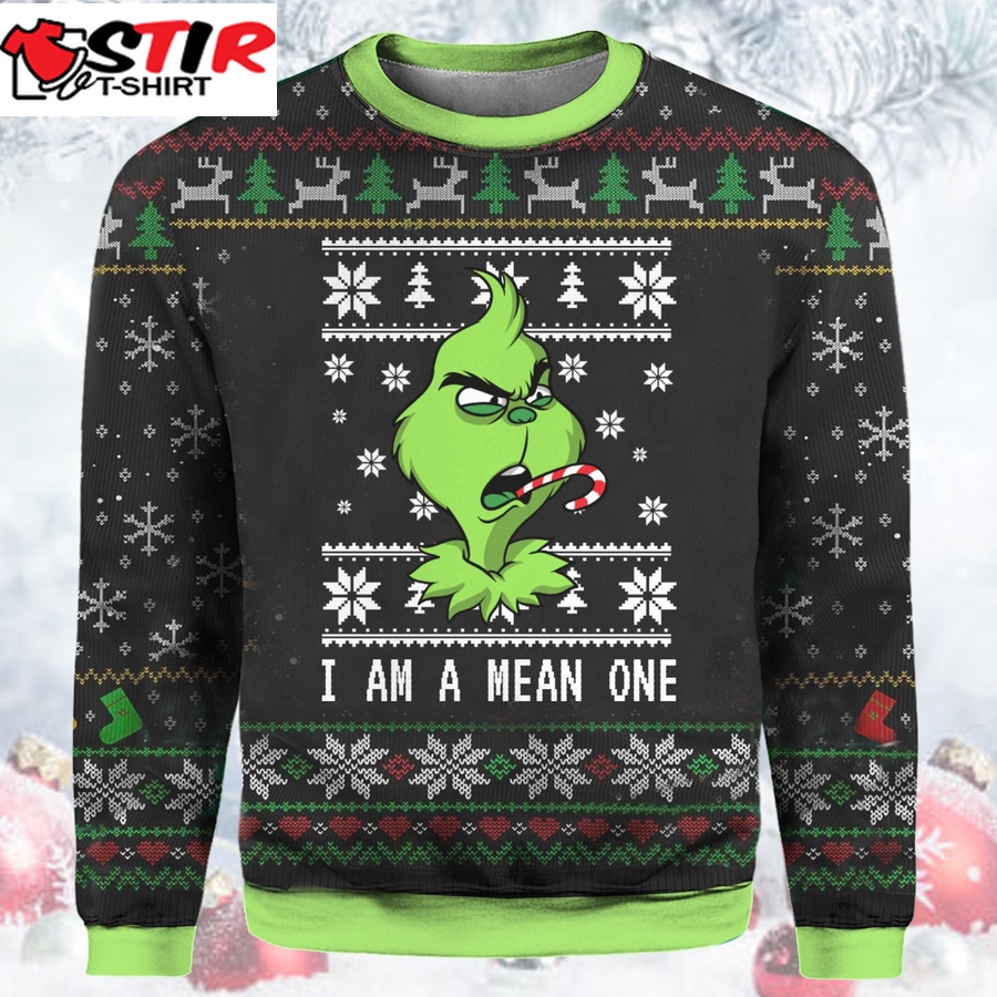 New Ugly Sweater Grinch Face 2021 Christmas